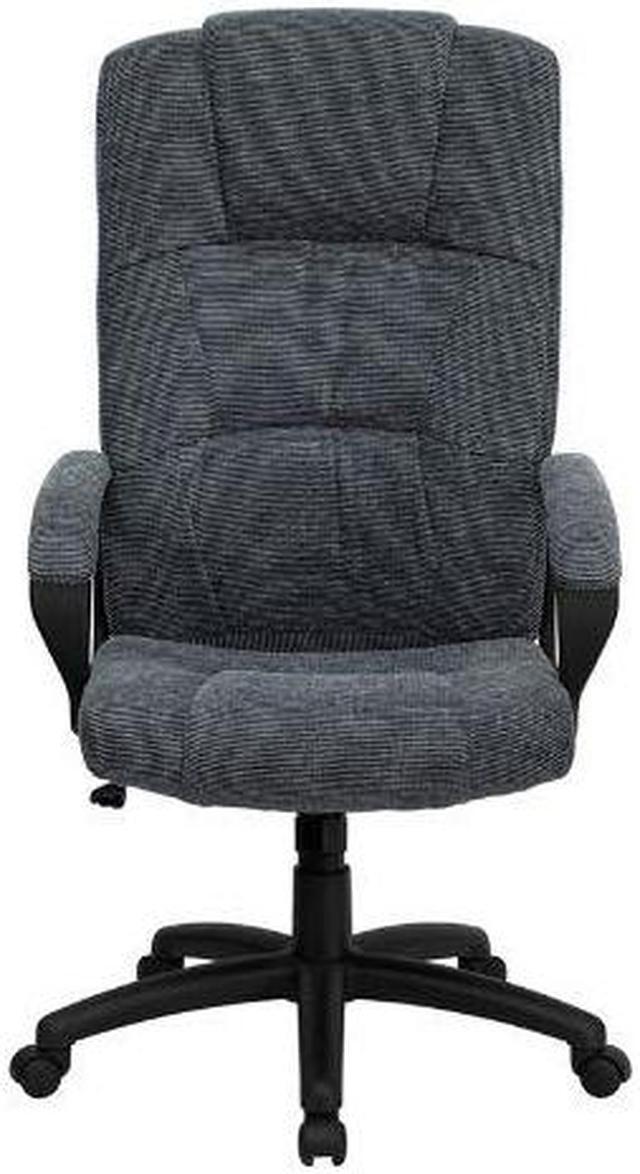 Alt view image 8 of 20 - Flash Furniture BT-9022-BK-GG High Back Gray Fabric Executive Office Chair