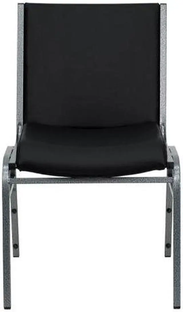 Alt view image 8 of 20 - HERCULES Series Heavy Duty Black Vinyl Stack Chair