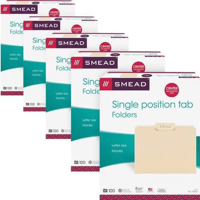 Main image of Smead 10332CT FOLDER, FILE, LTR, 1/3 CNT, MLA