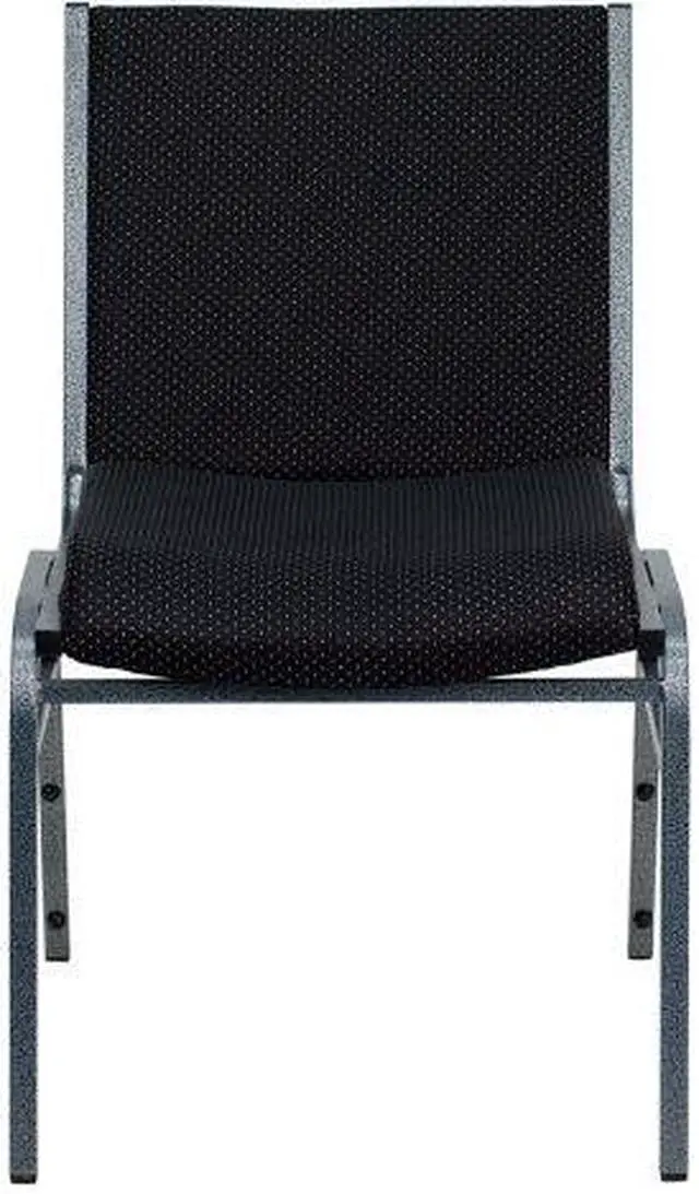 Alt view image 9 of 20 - Flash Furniture XU-60153-BK-GG Hercules Series 3-Inch Thickly Padded Patterned Upholstered Stack Chair, Chrome