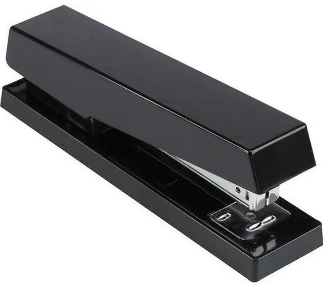 Alt view image 3 of 6 - Business Source Desktop Stapler 3-1/2" Throat 20 Sht /210 Staples Cap. BK 65648