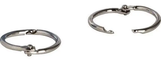 Main image of Business Source Standard Book Rings - 1" Diameter - Silver - Nickel Plated - 500 / Bundle BSN01436BD