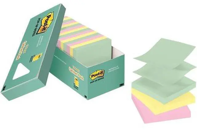 Alt view image 3 of 15 - 3M R33018APCP Post-it Pop-up Notes Original Pop-up Refill, Marseille Collection, 18 / Pack