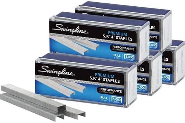 Alt view image 5 of 19 - Swingline Premium Staples 1/4"L 210/Strip 25000/PK Silver 35481