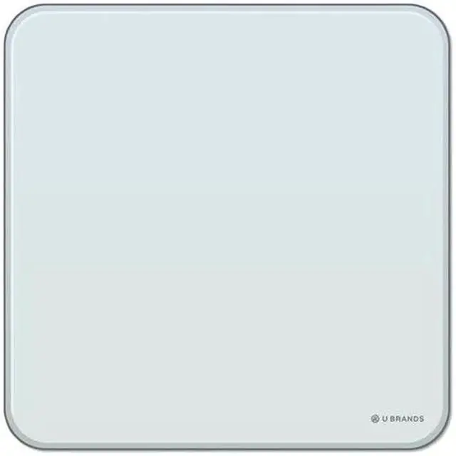 Main image of U Brands Cubicle Glass Dry Erase Board 12 x 12 White 3690U00-01