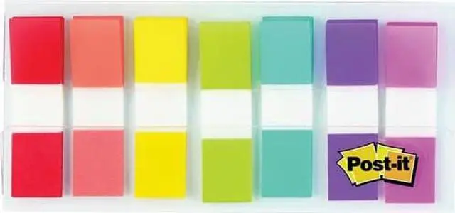 Alt view image 2 of 13 - Post-it Flags Self-stick 1/2" 189/PK Assorted Bold 6837CF
