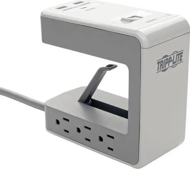 Alt view image 7 of 20 - TRIPP LITE TLP648USBC 8.0 Feet 6 Outlets 1080 Joules Surge Protector