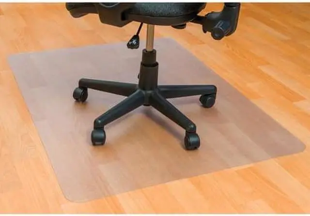 Alt view image 4 of 13 - FloorTex Chairmat Rectangular Hard Floor 30"Wx48"Lx1/10"H Clear FCECO123048E