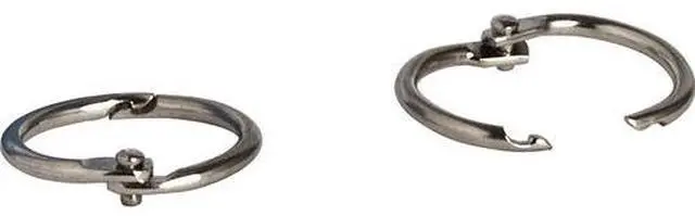 Main image of Business Source Standard Book Rings - 0.8" Diameter - Silver - 500 / Bundle BSN01435BD