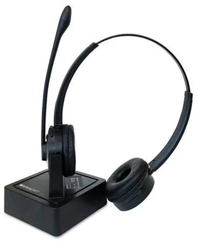 Alt view image 19 of 20 - ZuM Maestro Bluetooth Wireless Headset with Base Station - Dual Ear version for full Stereo effect.  Noise Canceling Mic.