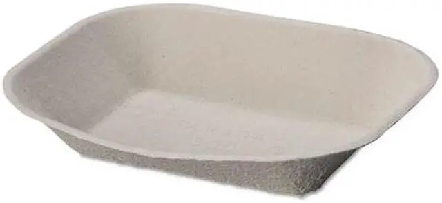 Main image of Savaday Molded Fiber Food Tray, 9 X 7, Beige, 250/Bag, 500/Carton