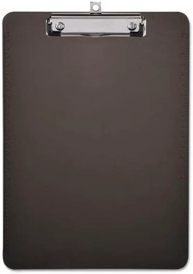 Main image of Universal 40311 Plastic Clipboard With Low Profile Clip, 1/2 Inch Cap, 8 1/2 X 11, Translucent Black