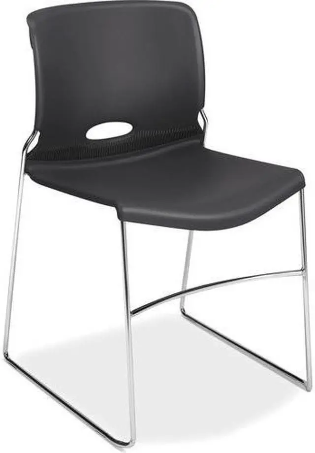Alt view image 2 of 5 - HON Olson High-Density Stacking Chair Lava HON4041LA