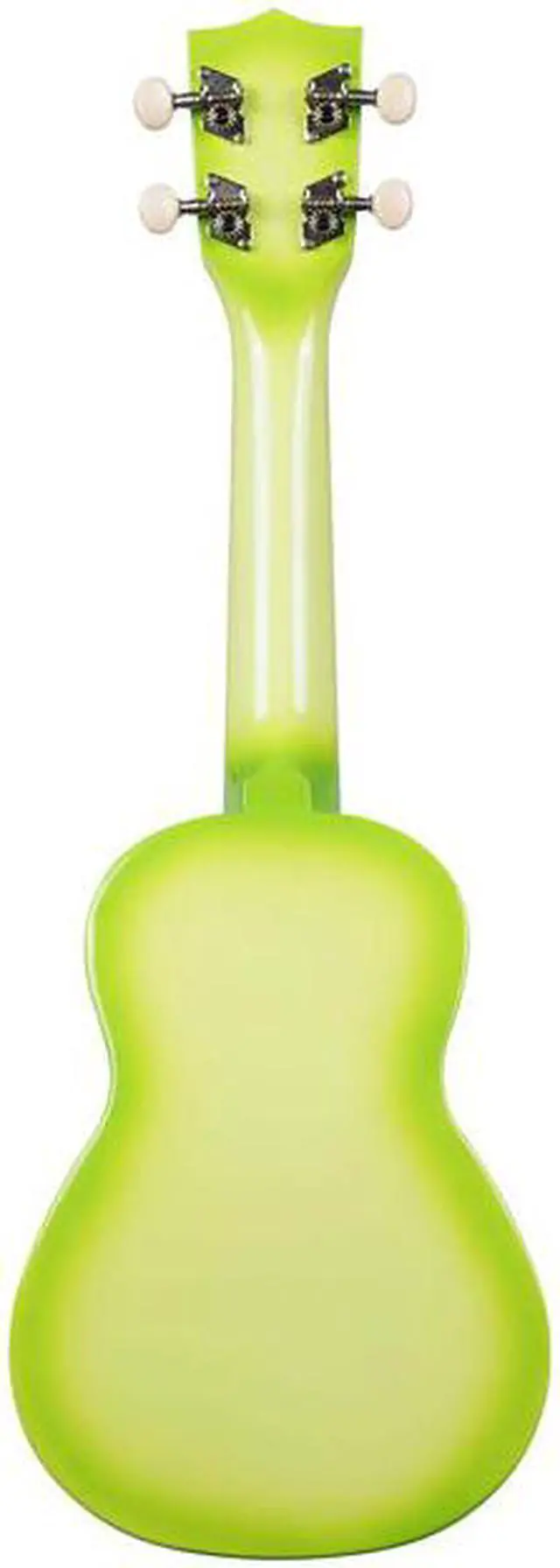 Alt view image 3 of 4 - Kala Gloss Green Apple Burst Makala Dolphin Soprano Ukulele with Tote Bag