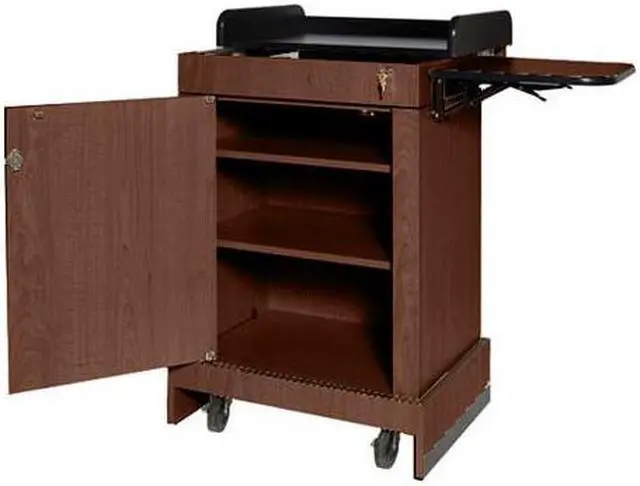 Alt view image 5 of 6 - MULTIMEDIA COMPUTER LECTERNNON-SOUND-MAHOGANY