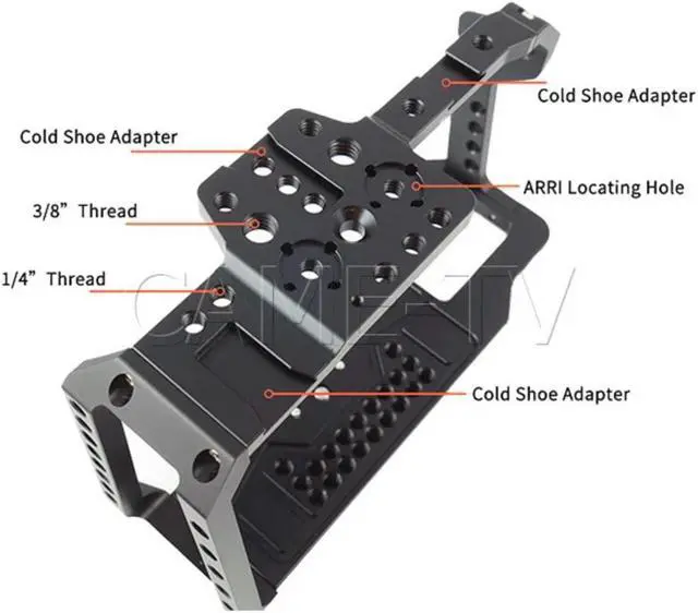 Alt view image 2 of 5 - Came-TV Full-Frame Cage for Blackmagic Pocket Cinema Camera 6K/4K #BMPCC-4K6K-02