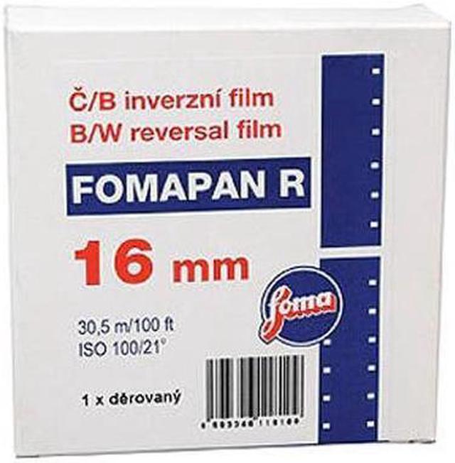 Main image of Foma Film Fomapan R100 16mm Black and White Reversal Film, 30.5m / 100.06' Roll