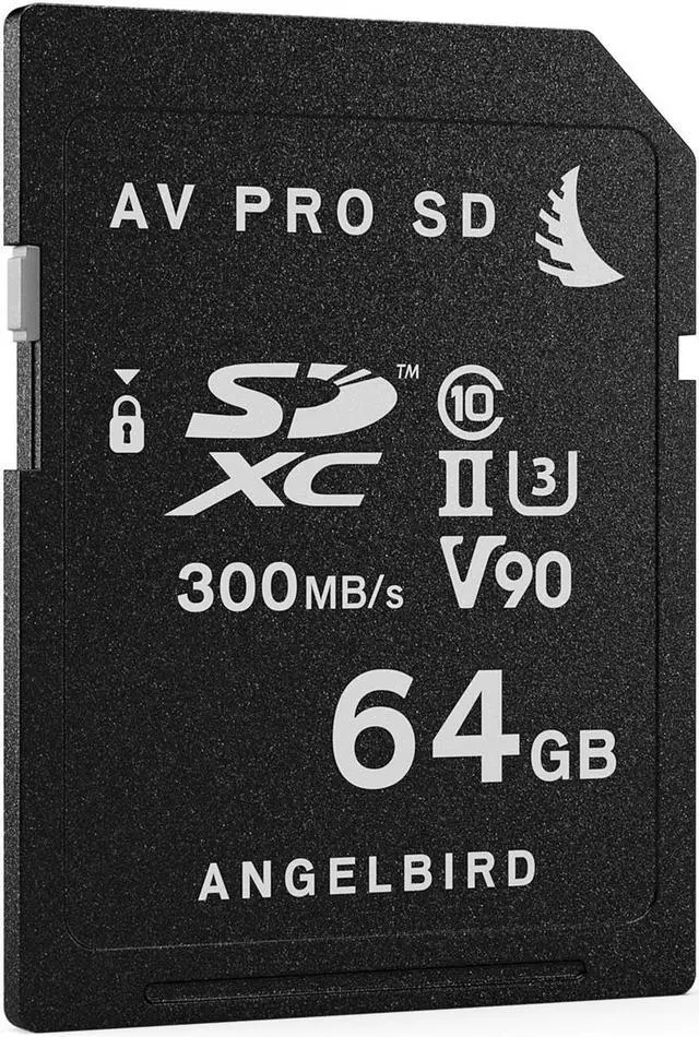 Alt view image 4 of 7 - Angelbird AV PRO SD Card MK2 - V90-64 GB - SDXC UHS-II - SD Card - for 4K - Photo and Video