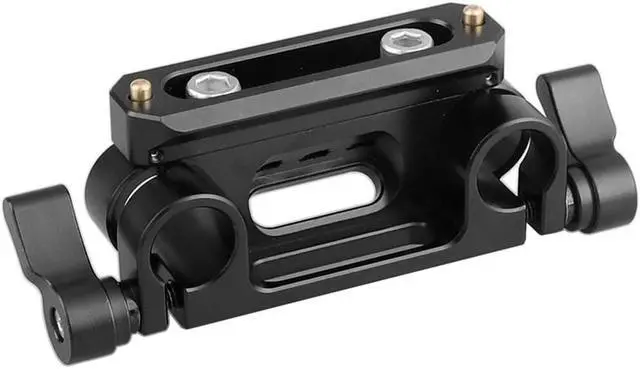 Alt view image 2 of 6 - CAMVATE 15mm Dual Rod Clamp with 70mm NATO Safety Rail
