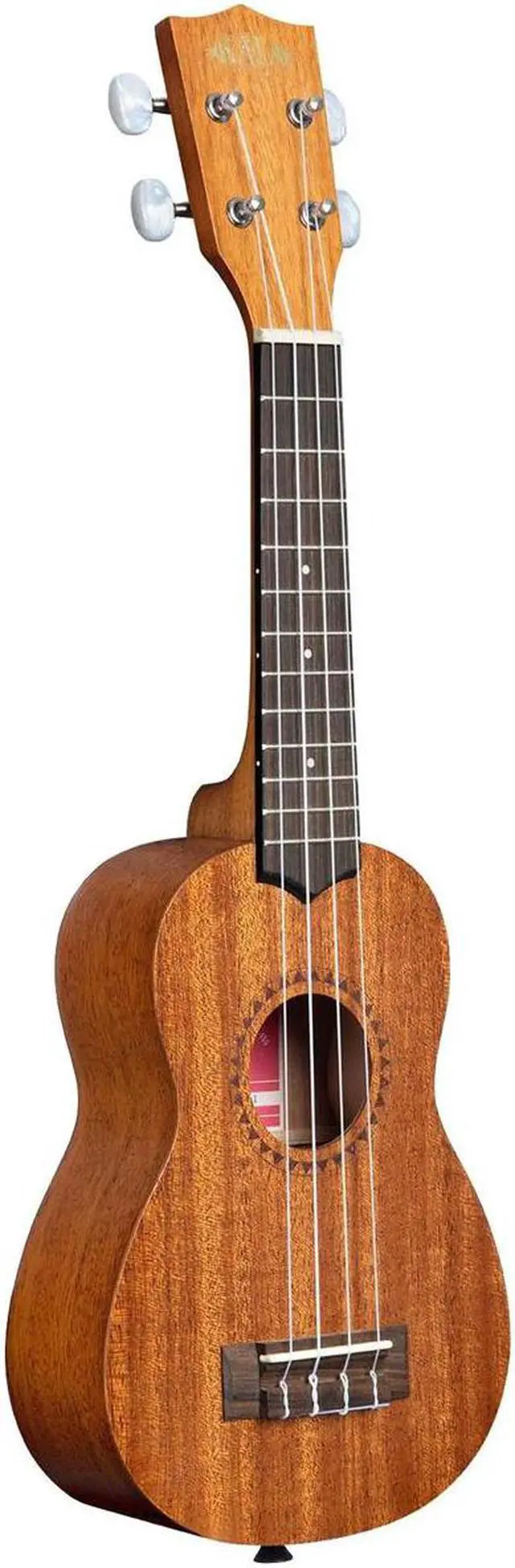 Alt view image 2 of 6 - Kala Satin Mahogany Soprano Ukulele Bundle with Klipz Tuner and Gig Bag
