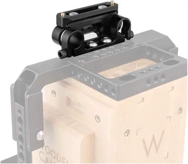 Alt view image 5 of 6 - CAMVATE 15mm Dual Rod Clamp with 70mm NATO Safety Rail