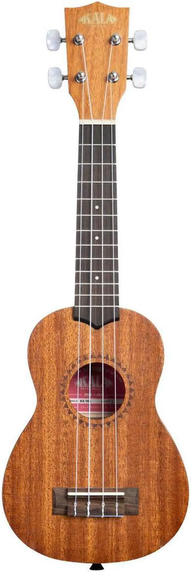 Alt view image 5 of 6 - Kala Satin Mahogany Soprano Ukulele Bundle with Klipz Tuner and Gig Bag