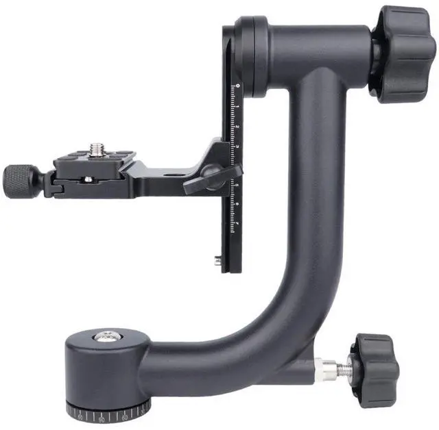 Alt view image 4 of 6 - YELANGU A17 Aluminum Alloy DSLR Camera Gimbal Tripod Head