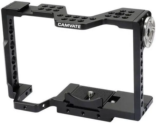 Alt view image 2 of 6 - CAMVATE CAMVATE Quick Release Camera Cage with Rosette Attachment for a7 II, a7R II, a7S IIÊîa7 III, a7R III, a9 Series