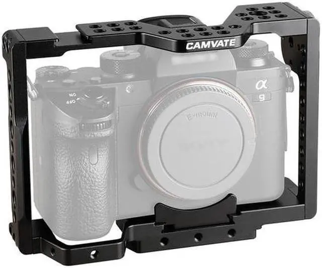 Alt view image 3 of 6 - CAMVATE CAMVATE Quick Release Camera Cage with Rosette Attachment for a7 II, a7R II, a7S IIÊîa7 III, a7R III, a9 Series