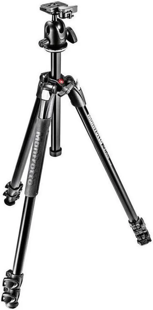 Alt view image 11 of 15 - Manfrotto 290 Xtra 3-Section Aluminum Tripod with 496 Ball Head