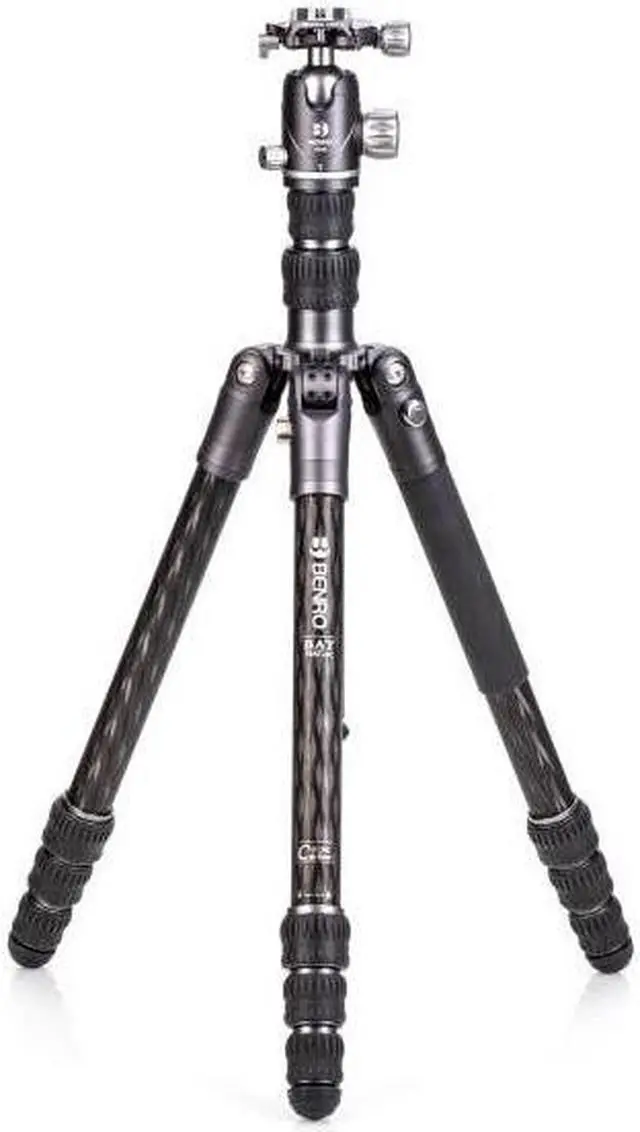 Main image of Benro Bat Two Series 4-Section Carbon Fiber Travel Tripod/Monopod with VX25 Ball Head