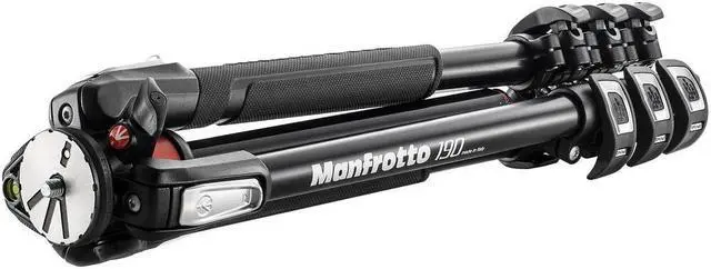 Alt view image 2 of 20 - Manfrotto 190XPRO 190 4-Section Aluminum Tripod with Horizontal Column