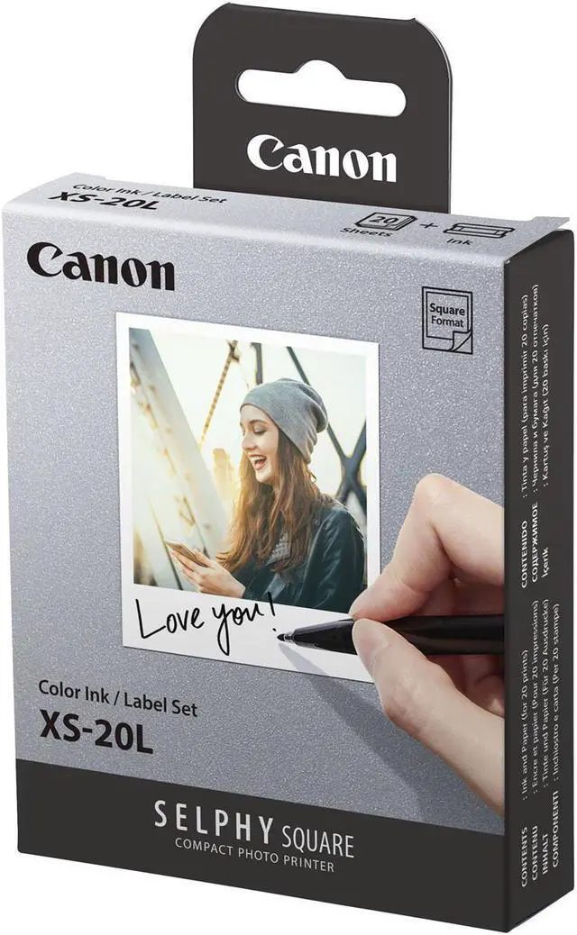 Main image of Canon SELPHY Color Ink/Label XS-20L Set, 20 Sheets #4119C001