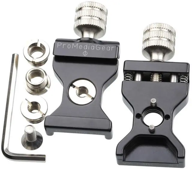 Alt view image 4 of 6 - ProMediaGear CD40  Compatible Back-to-Back QR Clamps