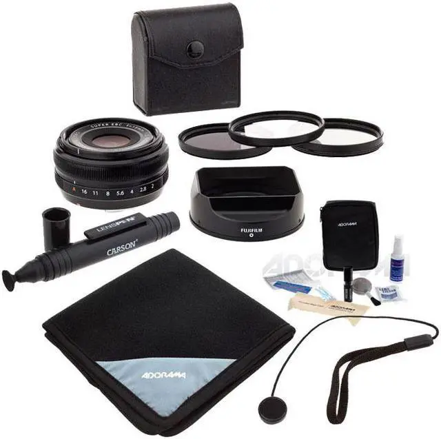 Main image of Fujifilm XF 18mm f/2.0 Lens, Bundle with ProOptic 52mm Filter Kit, Lens Wrap, Cleaning Kit, Lens Cleaner, Lens Cap Tether