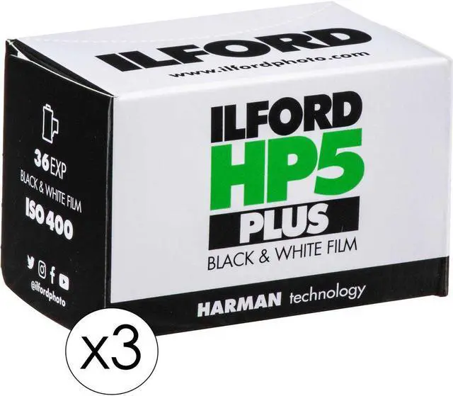 Main image of Ilford HP-5 Plus Black and White Film, ISO 400, 35mm, 36 Exposures - 3 Pack