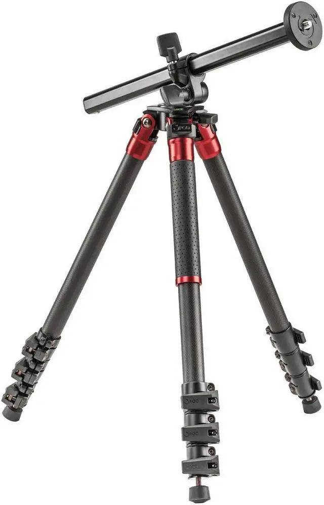 Alt view image 4 of 7 - 3Pod Orbit Tripod for DSLR Photo & Video Cameras, 4 Section Extension Legs, with Pistol Grip Ballhead, Bubble Level, with Bag. 69", Carbon Fiber