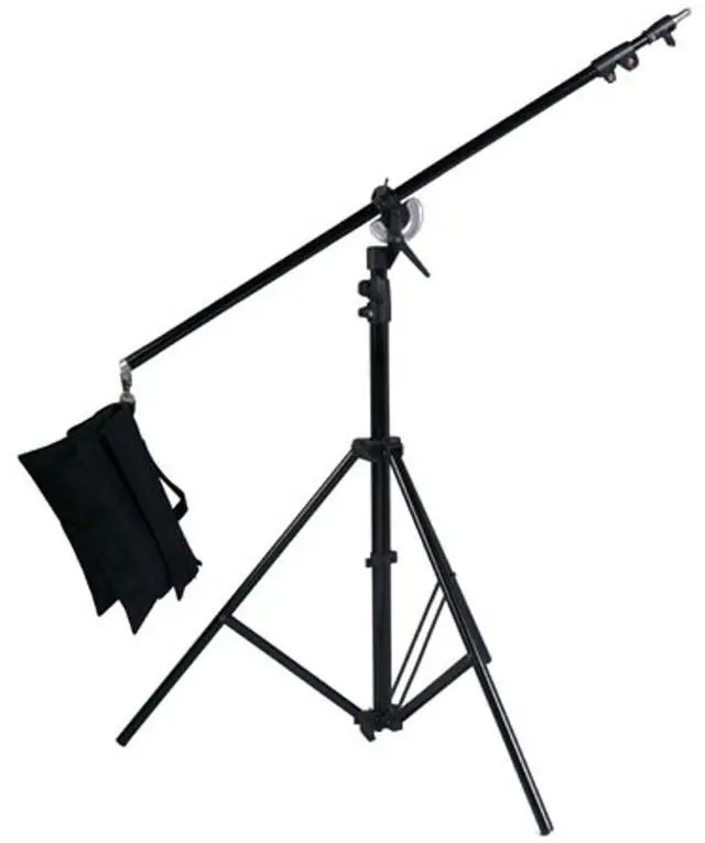 Main image of Adorama Adorama Boom Arm with Weight Bag & Light Stand forStudio Lights, 6' Stand, 80" Boom Arm