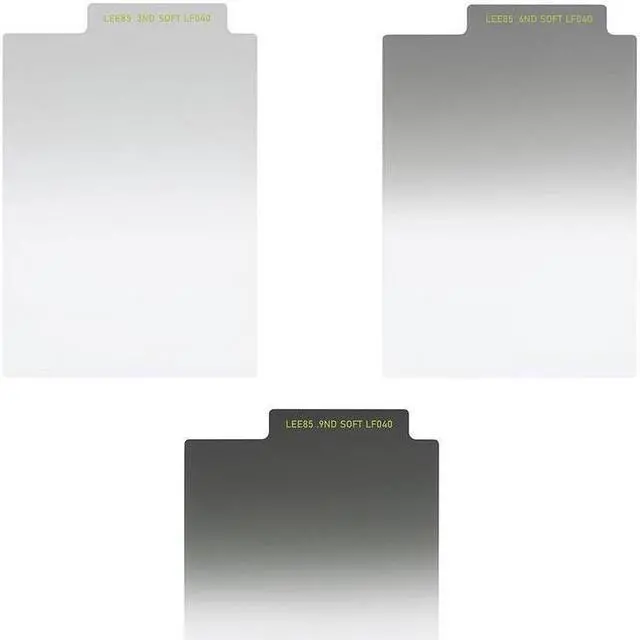 Alt view image 2 of 5 - Lee Filters LEE85 85x115mm Neutral Density Soft Grad Resin Filter Set #L85NDGSS