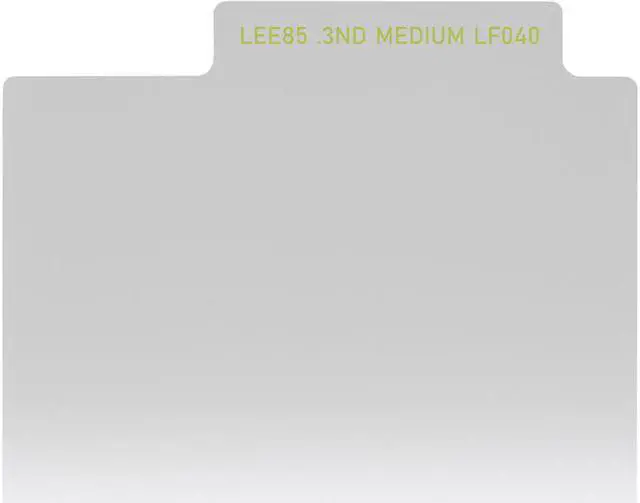 Main image of Lee Filters LEE85 85x115mm Neutral Density 0.3 Medium Grad Resin Filter