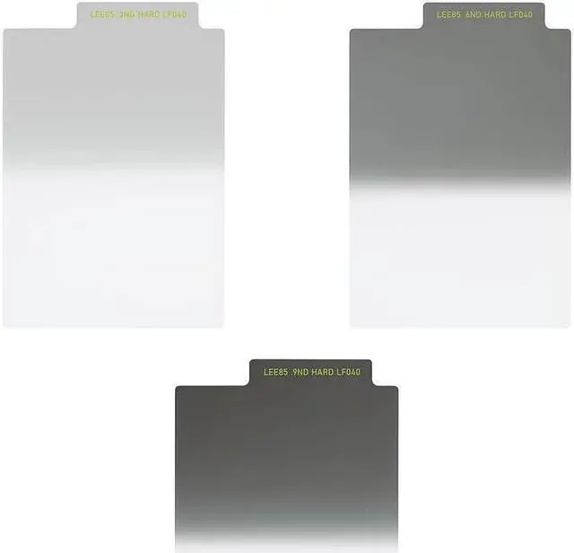 Main image of Lee Filters LEE85 85x115mm Neutral Density Hard Grad Resin Filter Set #L85NDGHS