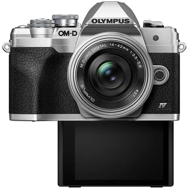 Alt view image 5 of 10 - OM System OM-D E-M10 Mark IV 20.3 Megapixel Mirrorless Camera Body Only - Silver
