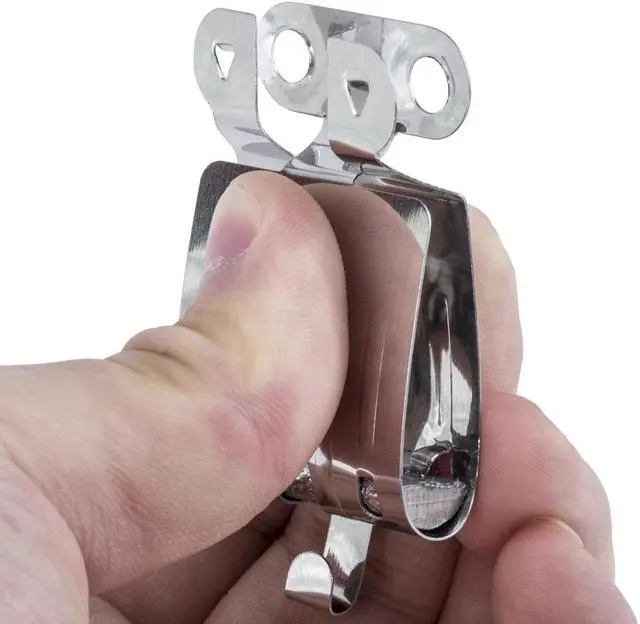 Alt view image 5 of 5 - Adorama Stainless Steel Film Clips, Pack Of Four, with Weights #SSFC-4