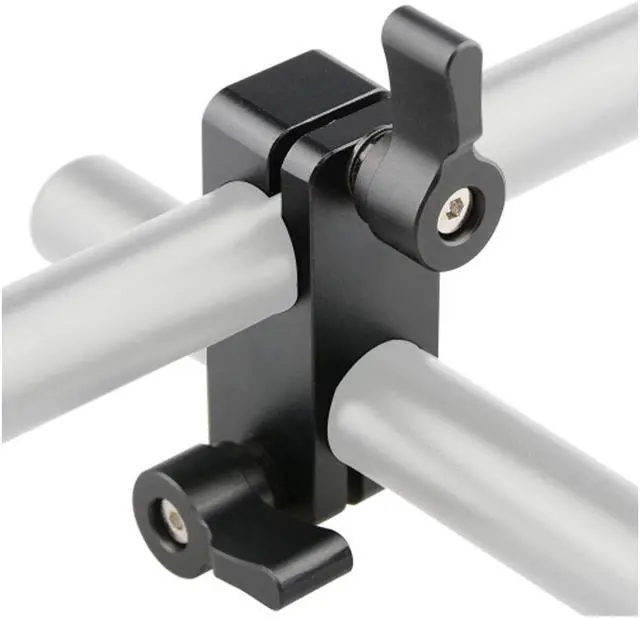 Alt view image 5 of 5 - CAMVATE 90 Degree Rod Rig Adapter Clamp for DSLR 15mm Rods Rig System Shoulder Mount, Black Knob