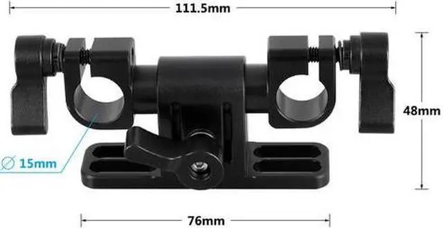 Alt view image 4 of 7 - CAMVATE Quick Release V Lock Mount Battery Plate with Adjustable 15mm Rod Clamp