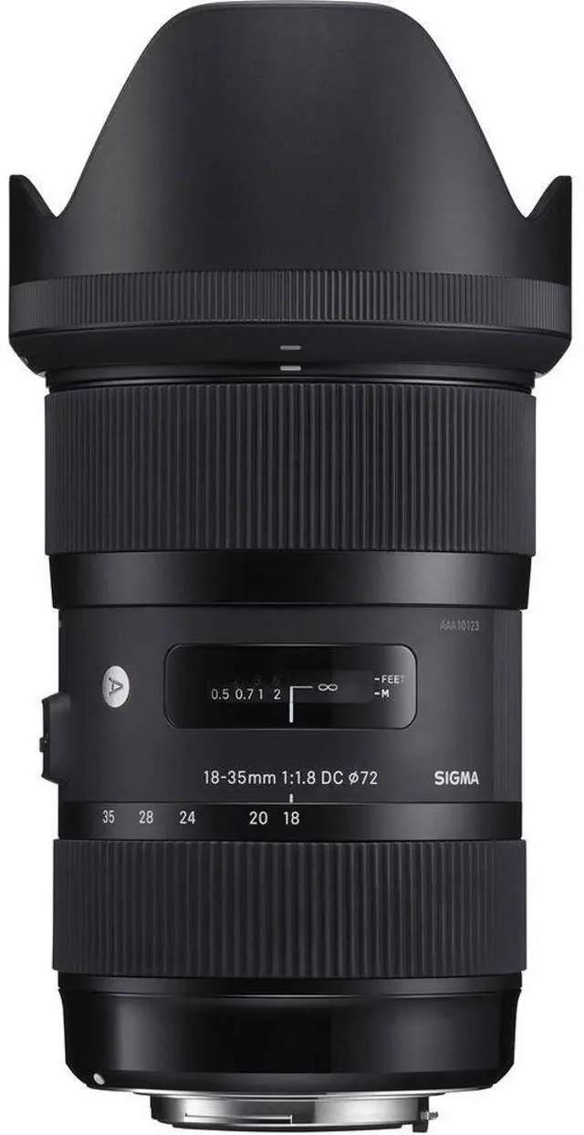 Alt view image 2 of 7 - Sigma 18-35mm f/1.8 DC HSM ART Lens for Nikon F, Bundle with ProOptic 72mm Filter Kit, Flex Lens Shade, Cleaning Kit, Cap Tether, Lens Wrap, LensPen Lens Cleaner, Mac Software Kit