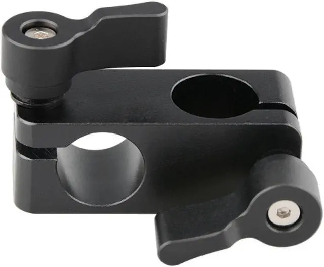 Alt view image 2 of 5 - CAMVATE 90 Degree Rod Rig Adapter Clamp for DSLR 15mm Rods Rig System Shoulder Mount, Black Knob