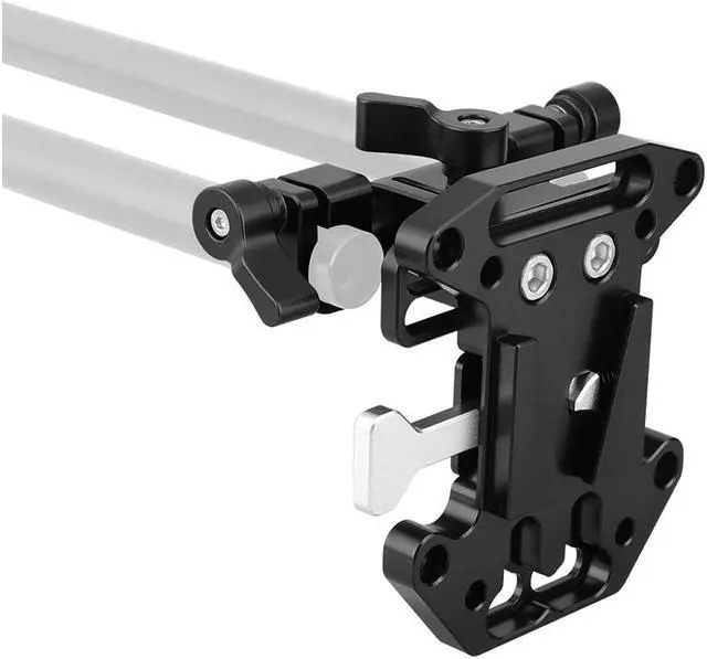 Alt view image 5 of 7 - CAMVATE Quick Release V Lock Mount Battery Plate with Adjustable 15mm Rod Clamp