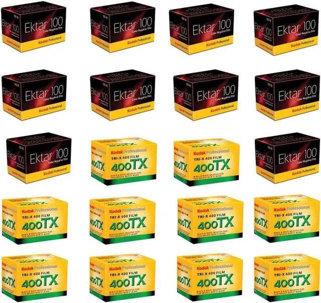 Main image of Kodak 10x Ektar 100 Color Negative Film 35mm 36 With 10x Kodak Tri-X Pan 400