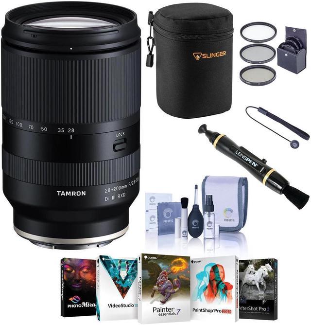 Tamron 28-200mm f/2.8-5.6 Di III RXD Lens for Sony E - Bundle with